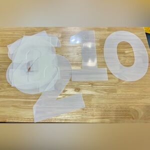 Cake Number Stencils